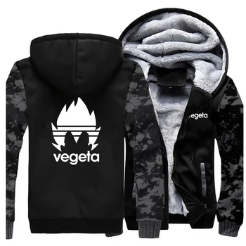 

Japan Warm Thick Fleece Men Winter Jacket Anime Dragon Ball Coat Begeta Sweatshirts Thicken Hoodies Coats Sportswear Jackets