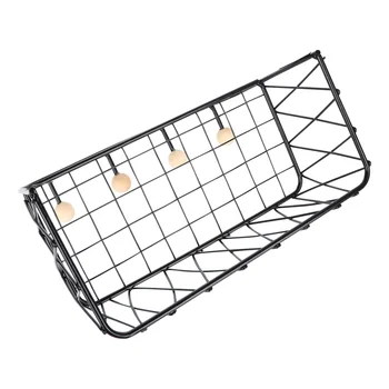 

1PC Wall Hanging Hook Storage Rack Creative Wall Storage Holder Household Wall Decorations Clapboard Iron Art Storage Shelf for