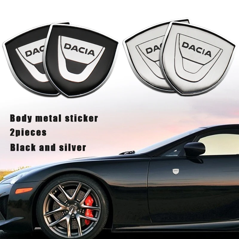 1/2PC Car Styling 3D Metal Emblem Badge Sticker Decals For Dacia Duster Logan Dokker Lodgy Sandero Stepway Mcv 2 Accessories | Автомобили