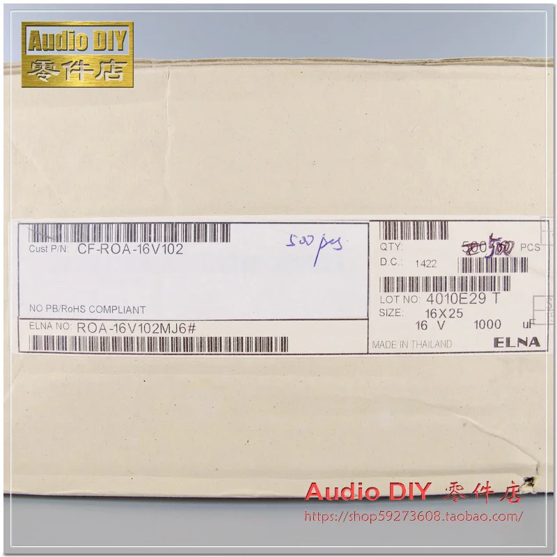Eletrolítico de Áudio Pces Novo Elna 1000 uf - 16 v Cerafine 16v1000uf 16x25mm Capacitor Ouro Preto 6 Roa - Image 2