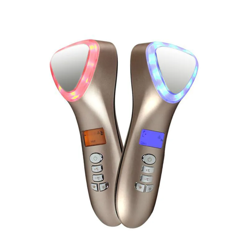 Hot&Cold Mask Nutrition Lead-in Beauty Device Ultrasound Machine LED Photon Rejuvenation Device Mul