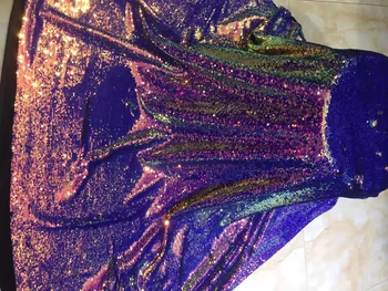 

African sequined lace fabric 2019 high quality lace, the latest sequined lace color fabric, popular wedding dress uniform