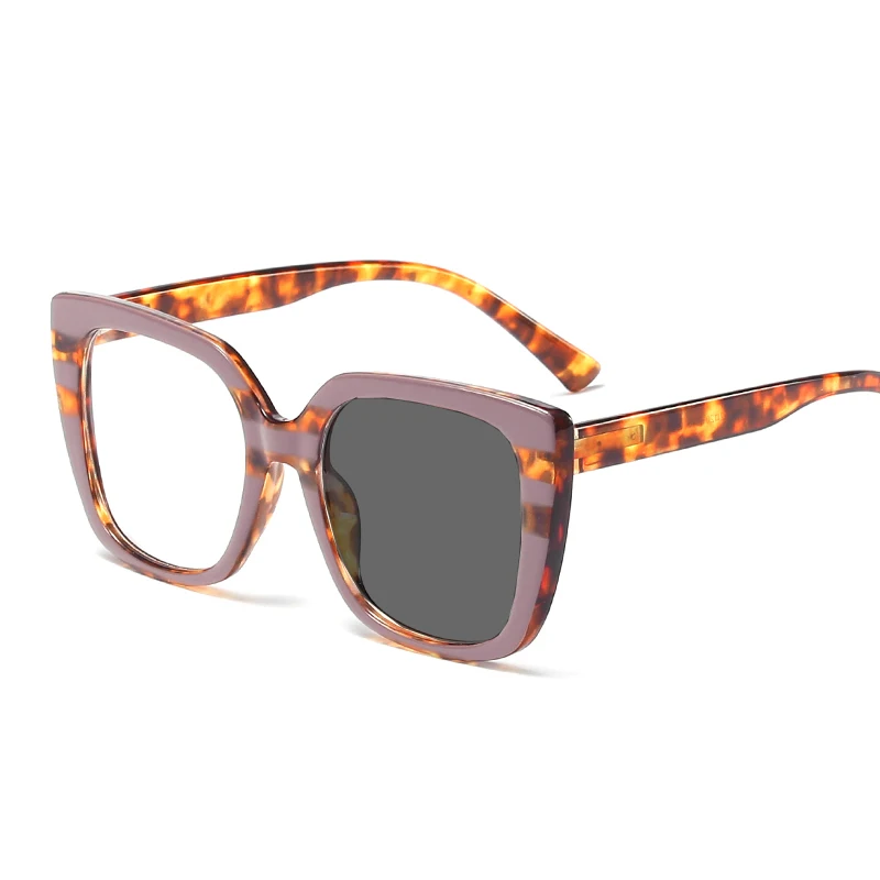 Large Frame Photochromic Reading Sunglasses Retro Women Anti Blue Rays Frames Presbyopia With Diopters 0 +0.5 +1.75 +2.75 +6.0 5