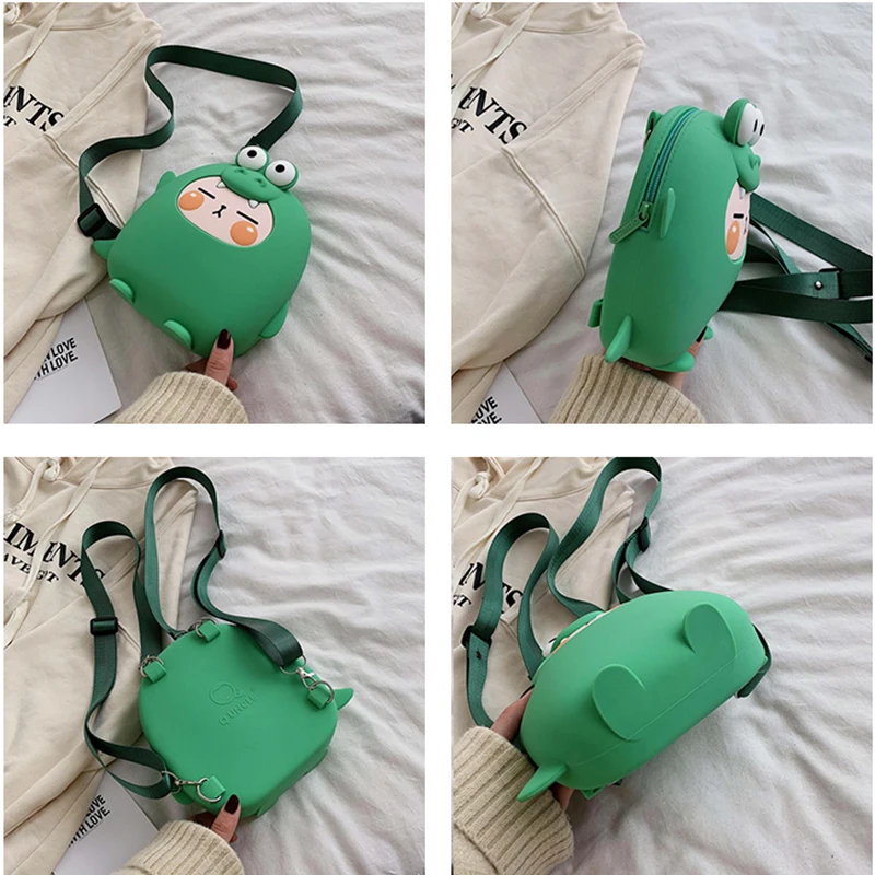 Милые детские силиконовые рюкзаки с 3D рисунком из мультфильма школьный ранец для