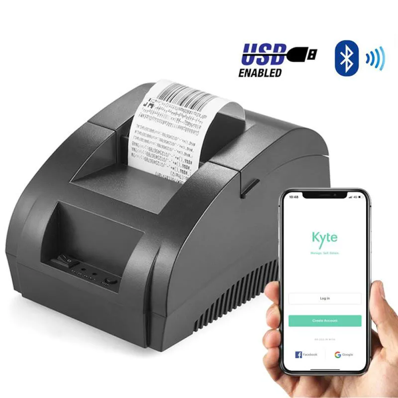 

Zjiang Thermal Printer 58mm POS Receipt Printer Bluetooth USB Port For Mobile Phone Android iOS Windows For and Supermarket