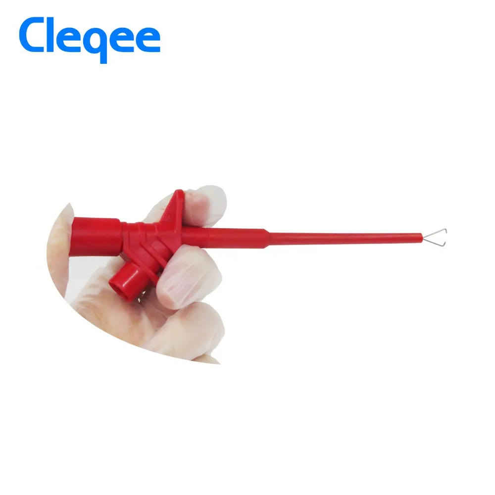 Cleqee P5004 2 шт. Профессиональный изолированный быстрый тест крюк клип высокое напряжение гибкий тест ing зонд Горячий