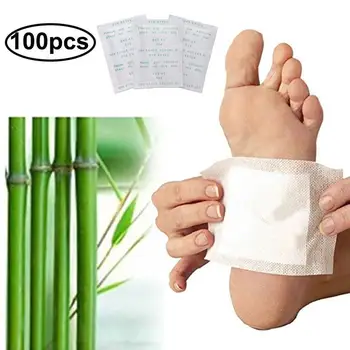 

100Pc Foot Patches Cleansing Forest Spa Natural Feet Stickers for Reducing Pains
