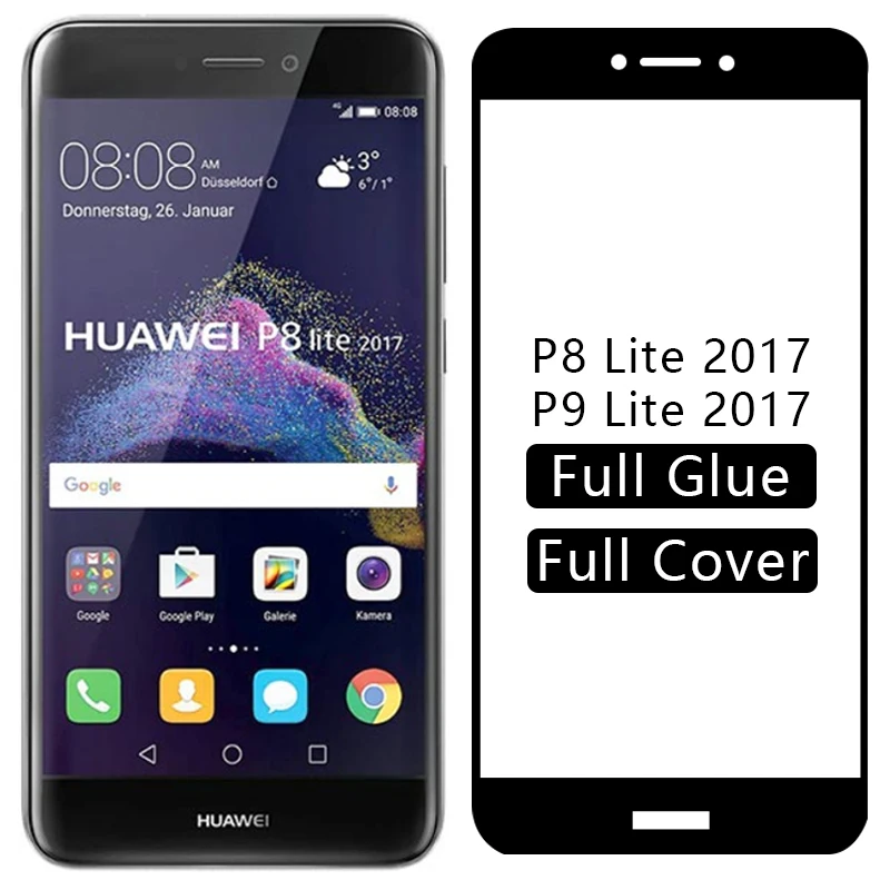 Чехол для huawei p8 p9 lite 2017 чехол протектор экрана из закаленного стекла на p 8 9 light p8lite