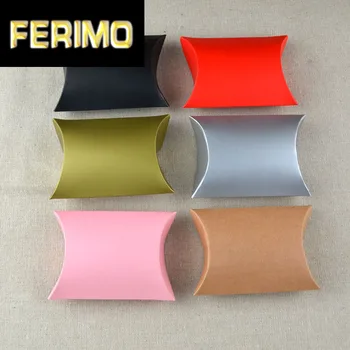 

10pcs Pillow Shape Kraft Gift Box Dots Paper Candy Box Colorful Gift Bag Wedding Gift Baby Shower Favors Birthday Party Supplies