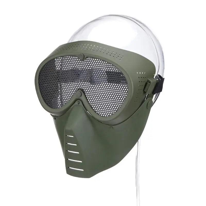 Airsoft Full Face Metal Steel Mesh Paintball Mask Hunting Accessories CS Wargame Military Army Tactical Masks