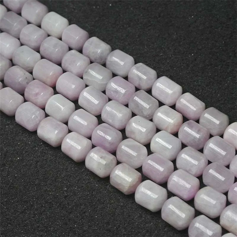 11-14mm Natural smooth Kunzite Cylindrical shape Stone Beads For DIY necklace bracelet jewelry making 15 