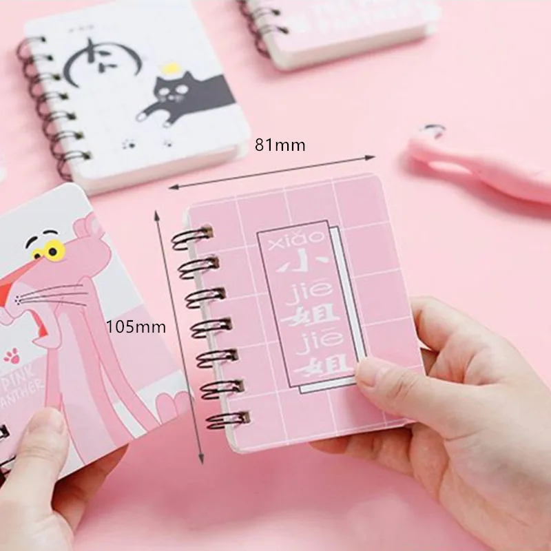 Kawaii Animal Spiral Coin Notebook Mini Blank Diary Journal Hand Book Stationery 