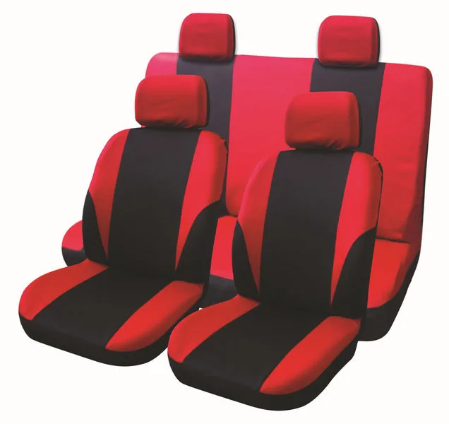 Car Red Seat Covers 9 Set Full Car Styling Seat Cover for Interior Accessories