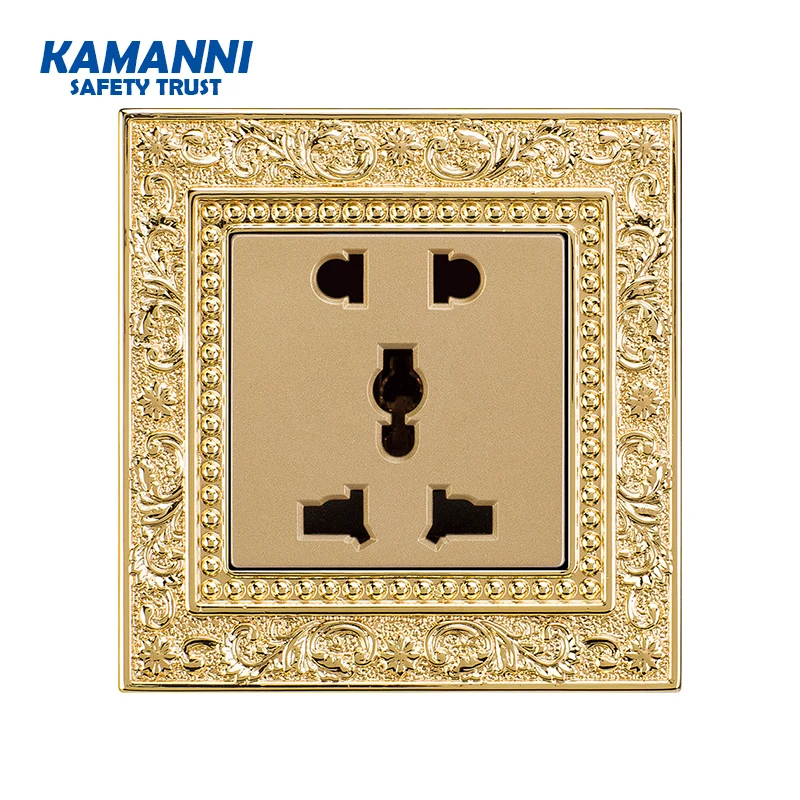 Luxury metal hand-polished button switch pattern engraving Chinese style control wall lighted  light switch 1/2/3 gang 1/2 way