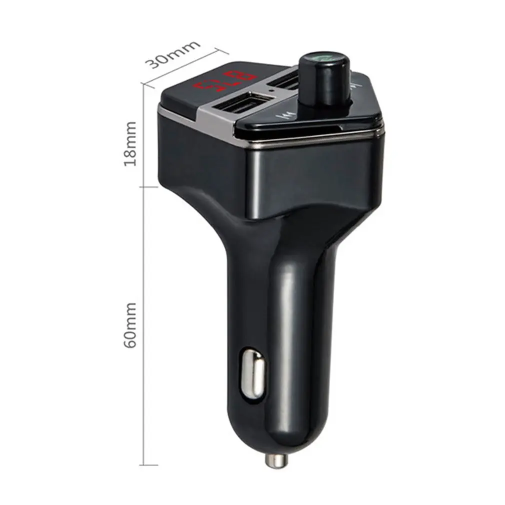 Мини Автомобильный MP3 Hansfree fm-передатчик 3.1A два порта USB зарядное устройство музыкальный плеер Поддержка TF карта u-диск