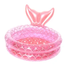 Piscine gonflable ronde rose de 90/120/150CM, pataugeoire d'été pour enfants