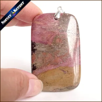 

Real Female Natural Crystal Bijoux Femme Choker Necklaces Pendants Hand Made Pink Rhodonite Stone Beads For Jewelry Making US277