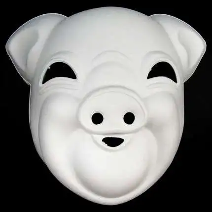 

Hand drawn pulp mask child drawing zodiac animal cartoon