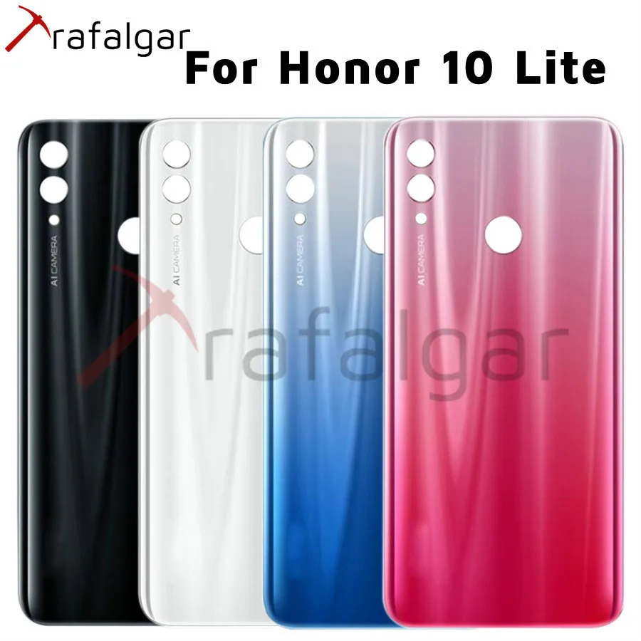 Задняя крышка для huawei Honor 10 Lite задняя крышка батарейного отсека задняя дверь Корпус Замена для Honor 10 Lite Крышка батарейного отсека