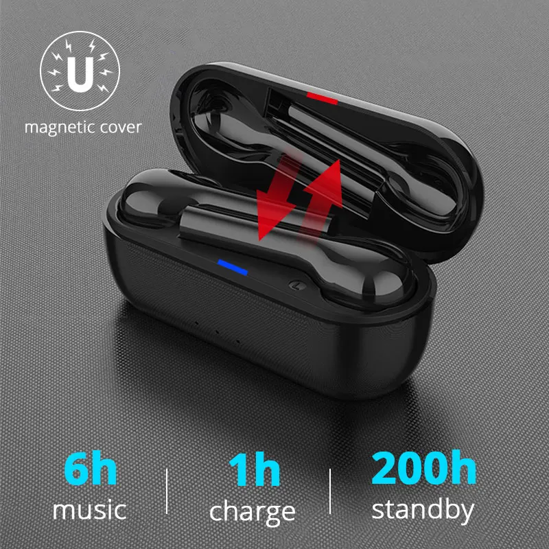 Супер бас TWS наушники Bluetooth Handfree Игровые наушники беспроводные вкладыши Наушники 5,0 спортивные музыкальные сенсорные наушники