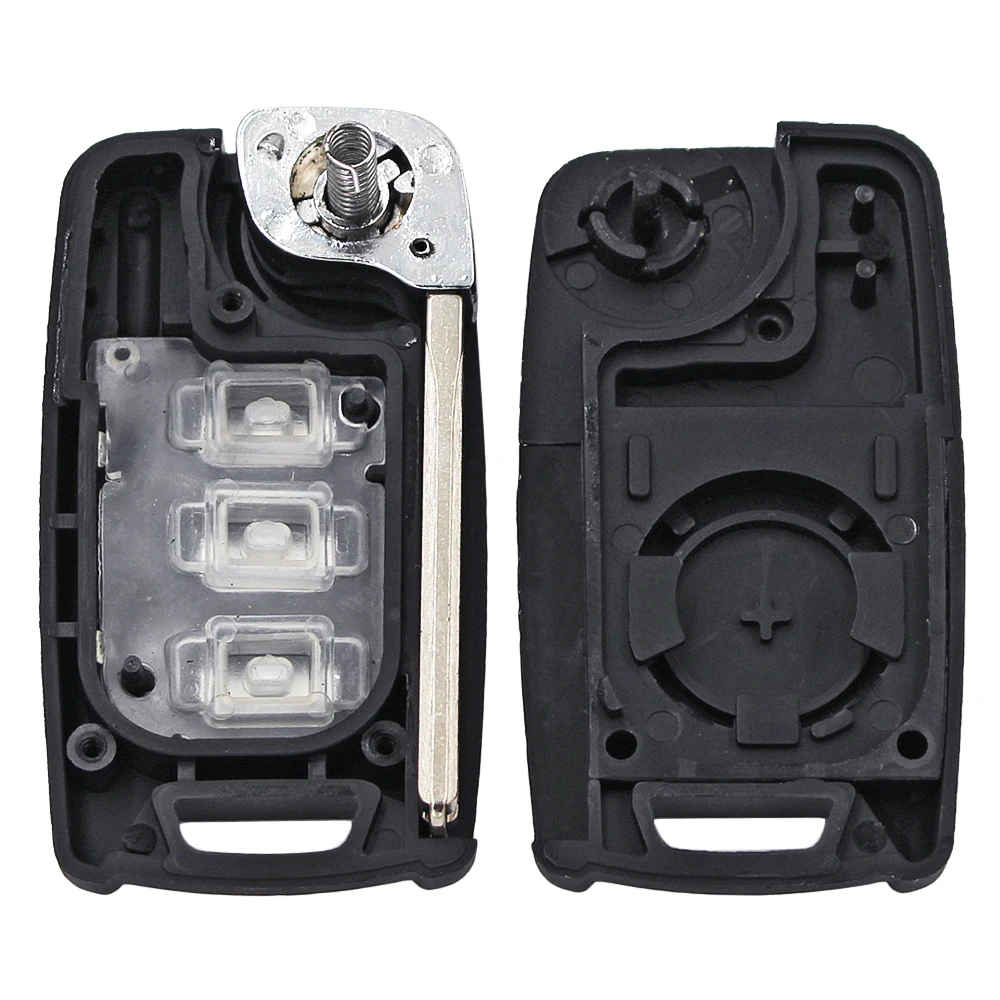 3 Button Flip Remote Key Shell For Ssangyong Korando New Actyon C200 Switchblade Folding Car Key Key Case Car Key Shell Car Remote Key Car Key Key Shell