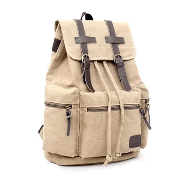 

Hot Sale High Quality Retro Canvas Backpack Trend Casual Men Sports Bag Travel Outdoor Computer Backpack Student School Bag