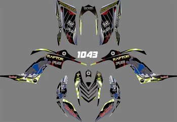 

1043 Motorcycle Team Graphic & Backgrounds Decal Sticker Kits for YAMAHA RAPTOR 700R 2006 2007 2008 2009 2010 2011 2012