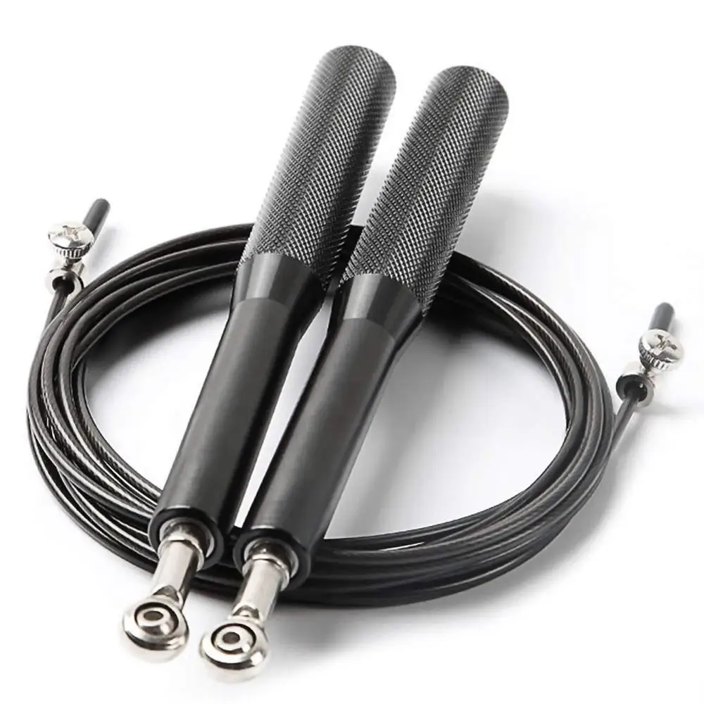Adjustable Skipping Rope with Aluminum Handles for Speed Jump Used as Gym/Fitness Equipment