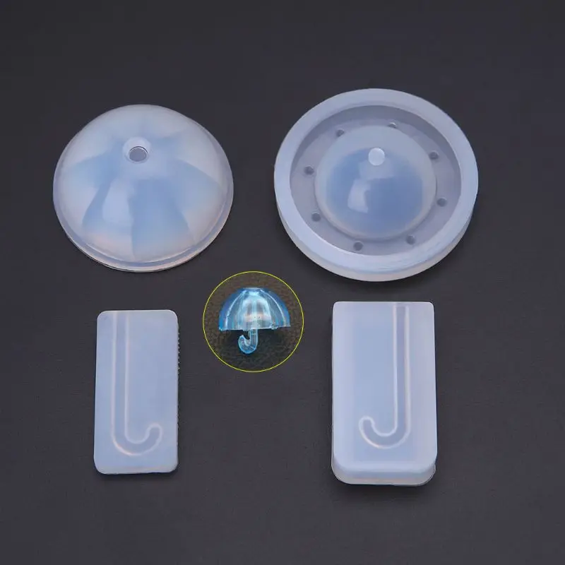 

Silicone Mold Umbrella Handmade DIY Jewelry Making Fondant Cake Decoration Tools U4LE