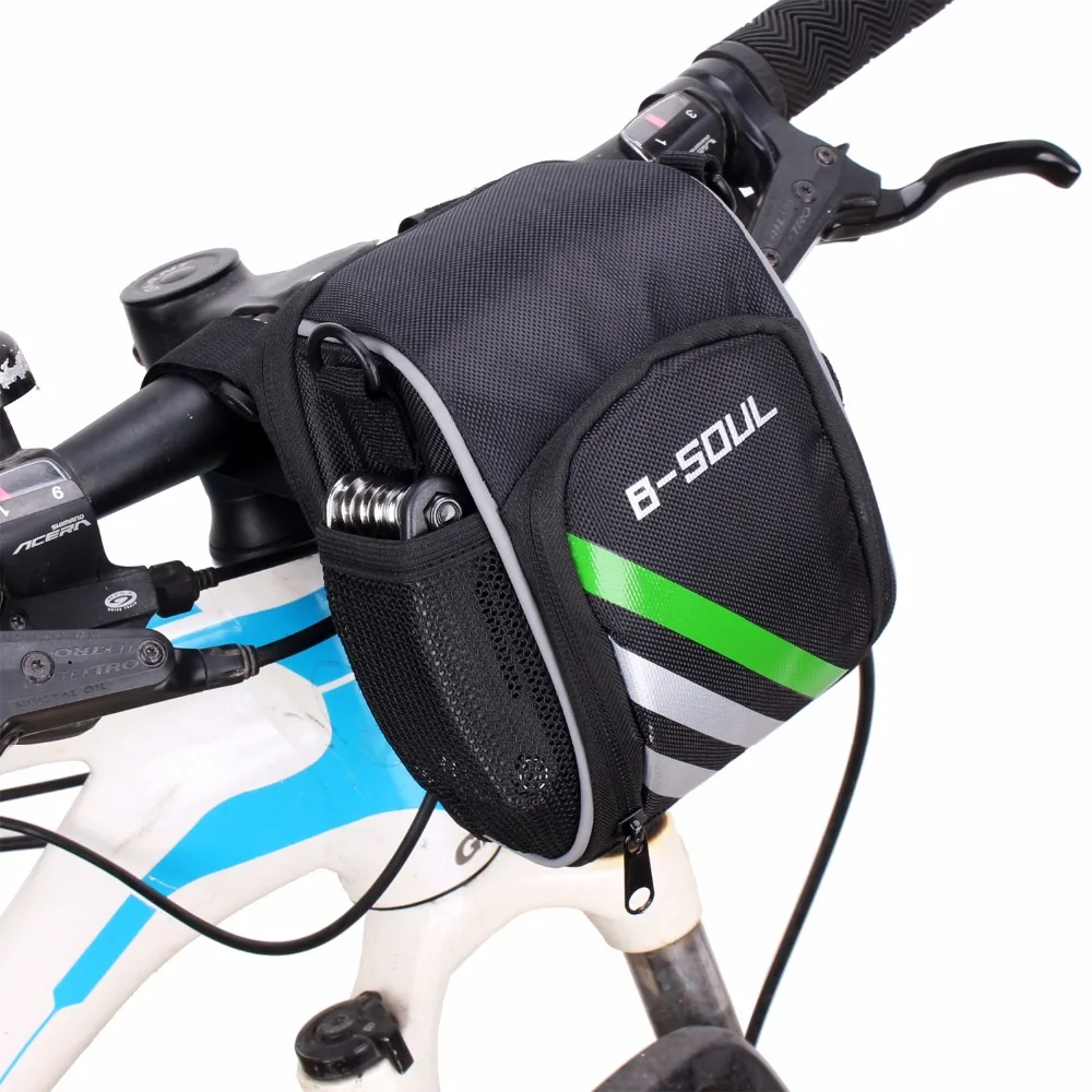 Bike Bicycle Cycling Handlebar Bag Front Frame Tube Pouch Basket Pannier Outdoor 