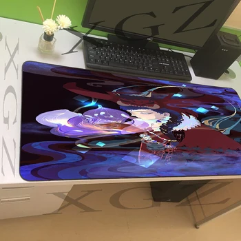 

XGZ Anime Mask Girl Custom Large Mouse Pad Black Locking Edge Computer Keyboard Desk Speed Rubber Slip 900x400 / 900x300