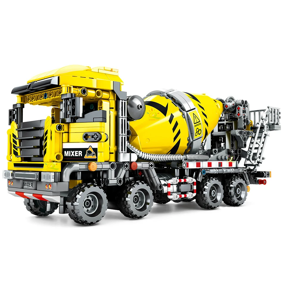 

Concrete Mixer Car Building Blocks 1143pcs Fit Technic Engineering CITY Construction Bricks Toys For Children