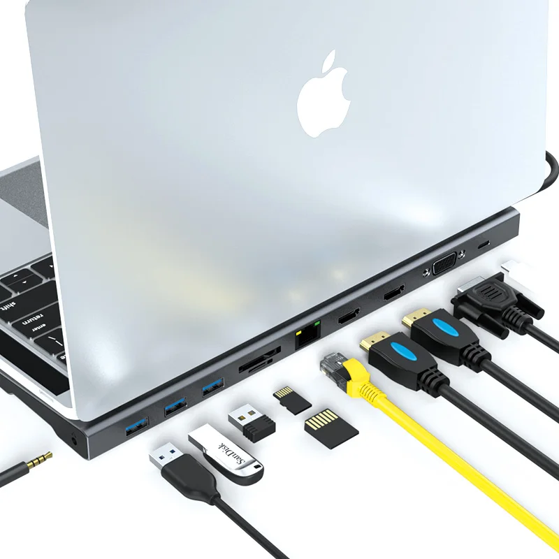 Адаптер USB Type C для порта 3 0 HDMI VGA док станция аксессуары Разветвитель типа 1 Для