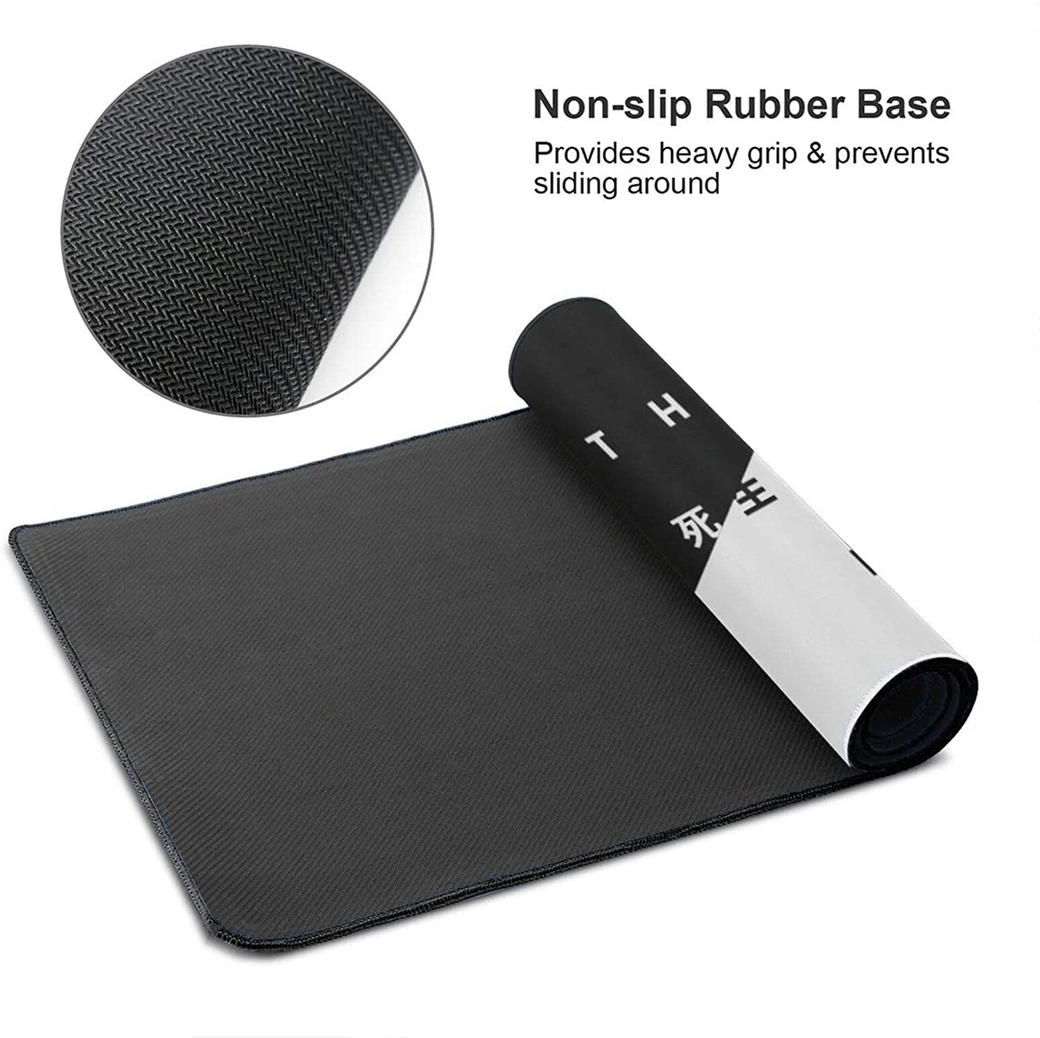 Black and White Cherry Blossom Mousepad Custom Home Computer Keyboard Pad Desk Mat Laptop Soft Anti-slip Table Mat XXL