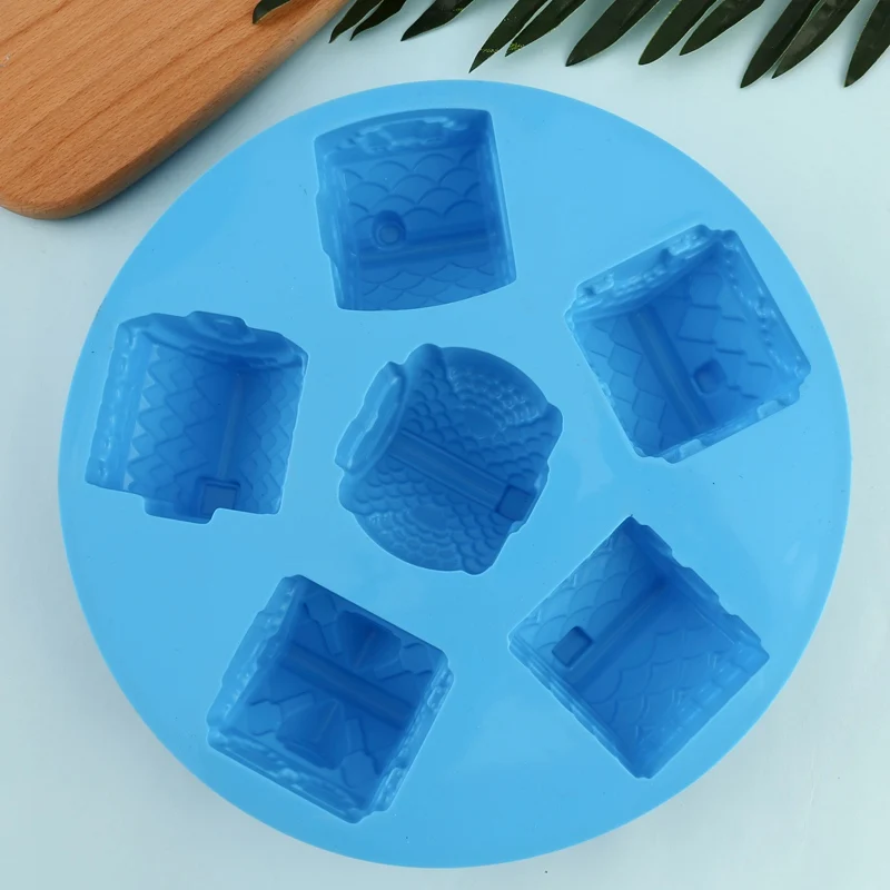 Силиконовые 3D Рождественский Пряничный дом форма для торта шоколад для дома инструменты украшения форма для выпечки печенья
