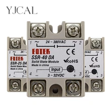 SSR-10DA SSR-25DA SSR-40DA 10A 25A 40A katı hal röle modülü 3-32V giriş DC 24-380V AC çıkış yüksek kaliteli