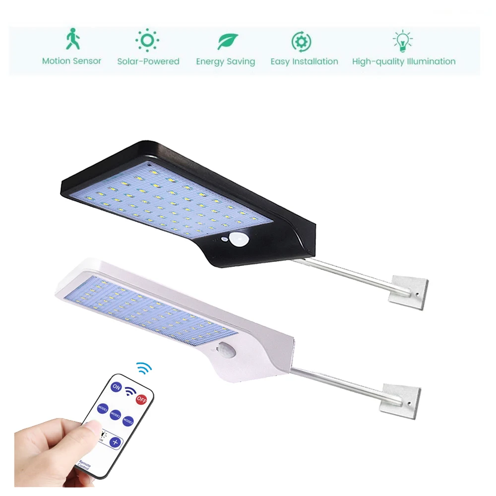 

remote Waterproof PIR Motion Sensor Solar Powered Light Security Lamp Outdoor Street Light security lamp for garden yard
