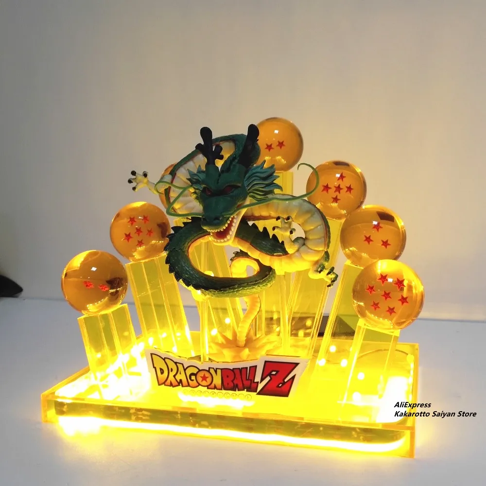 Dragon Ball Z Shenron хрустальные шары светодиодные фигурки модель игрушки Dragon Ball Супер аниме Shenlong Led фигурка DBZ