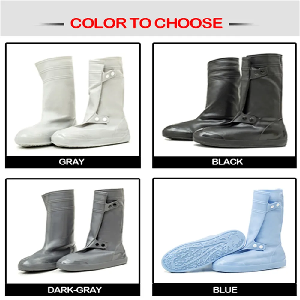 

Injection Waterproof Fashion Unisex Rain Shoe Cover Anti-Slip Virus Protection Rain Boots for Indoor Outdoor Epidemic Period