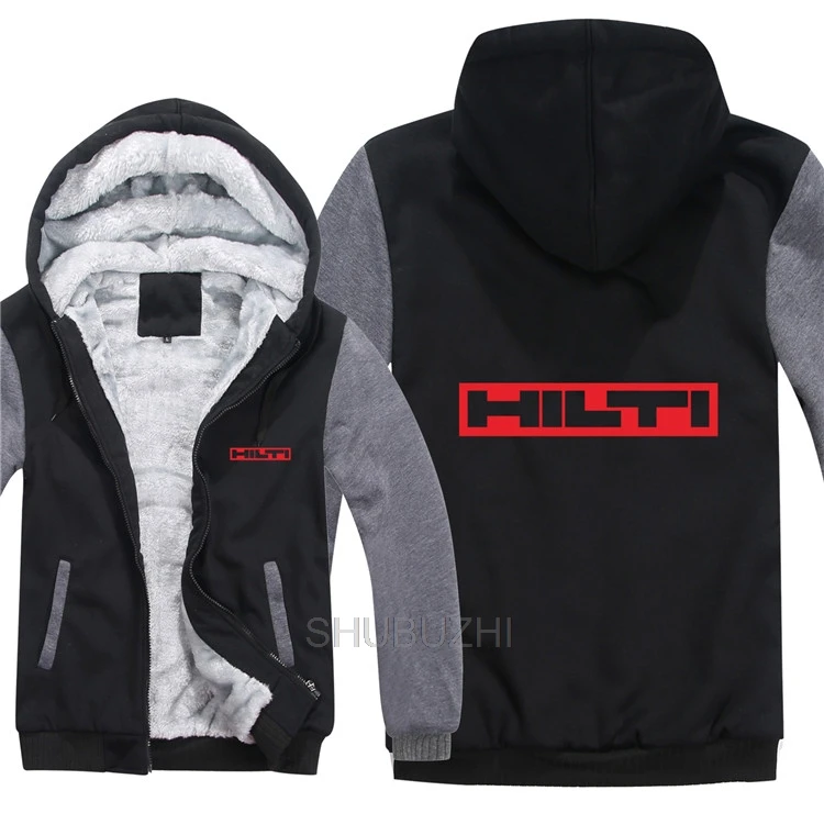 Зимняя Толстовка Hilti Machine, куртка, Модный пуловер, мужское пальто, шерстяная подкладка, флис, Hilti, инструменты, толстовки, пальто - Цвет: same as picture