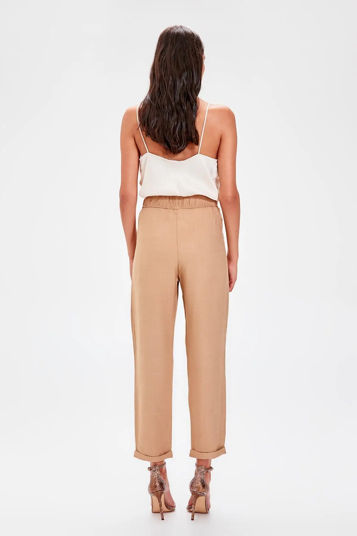 Trendyol Camel Beli Wheel Pants TWOAW20PL0186