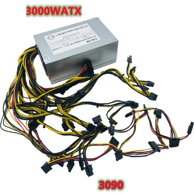 Miner PSU For Multi Channel Graphics Card Power Supply 3000W Mining Power Supply LB3000W