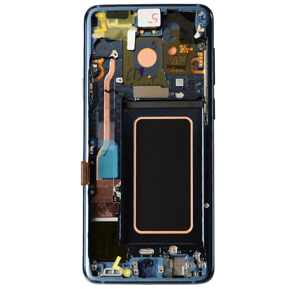 Супер Amoled ЖК-дисплей для samsung Galaxy S9 S9 PLUS G960 G965 сжигаемый теневой ЖК-дисплей с сенсорным экраном оцифровать