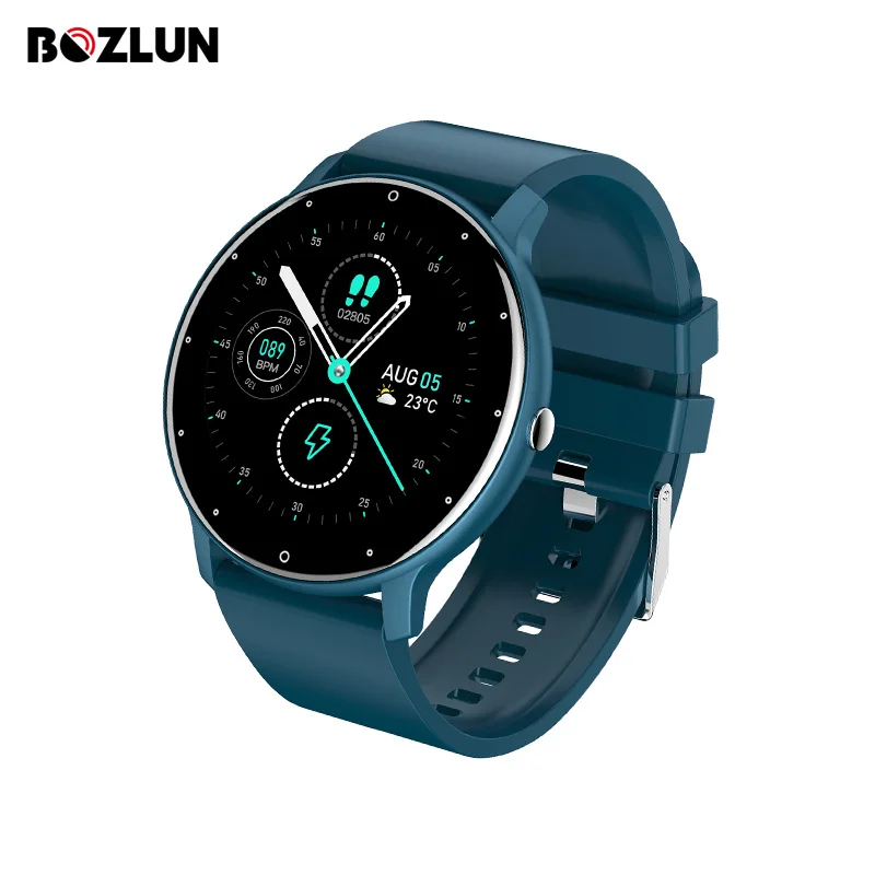 Reloj inteligente ZL02, dispositivo resistente al agua IP67 con pantalla redonda de 1,28 pulgadas, control del ritmo cardíaco y predicción del tiempo