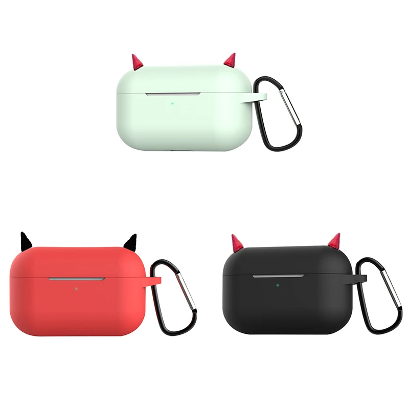 Чехол для Apple AirPods Pro с милым дьяволом силиконовые наушники пылезащитный чехол Air