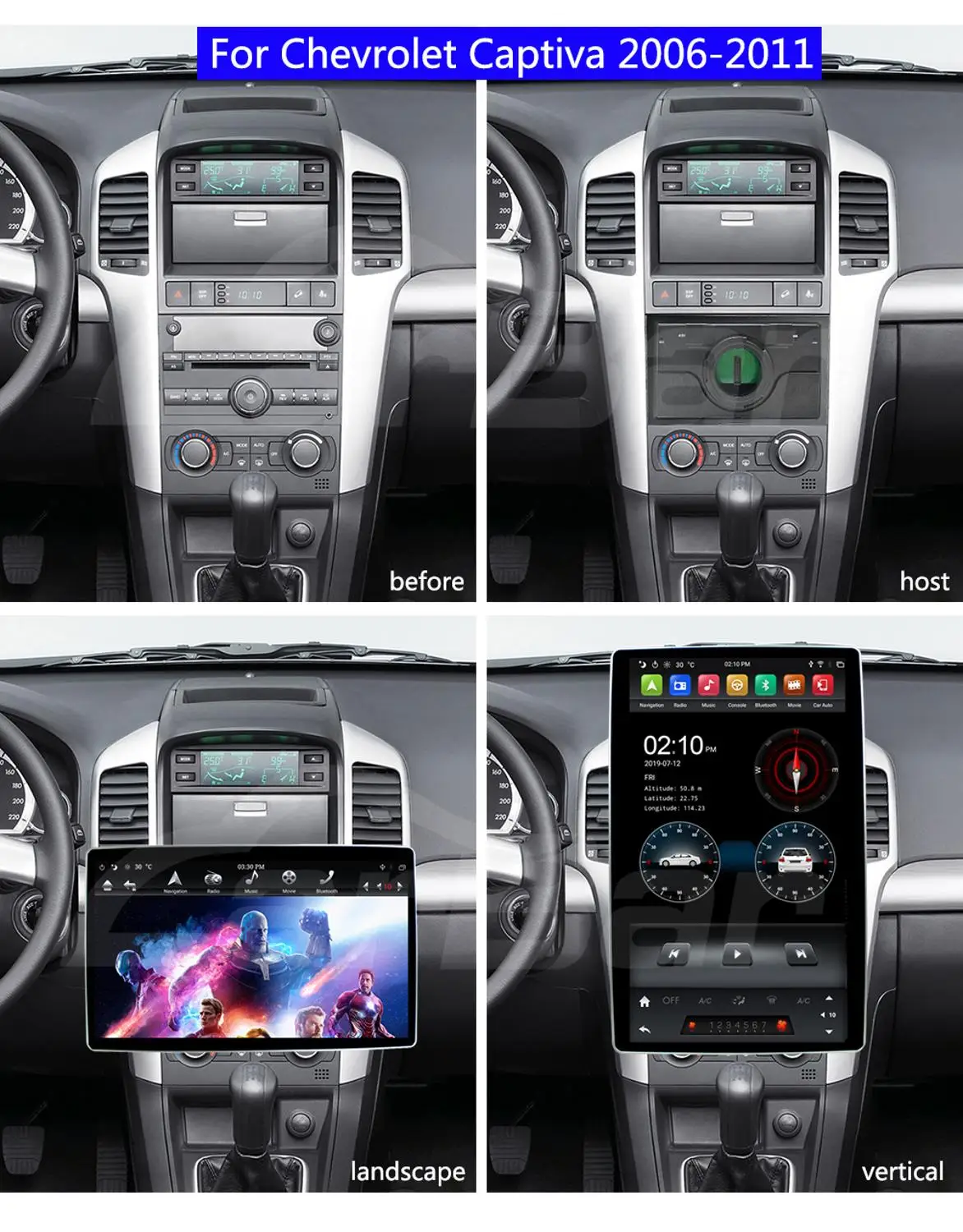 12," Tesla стиль вращения ips экран Android 8,1 автомобильный DVD gps плеер для Chevrolet Captiva Epica Gentra Aveo Lova 2006-2011