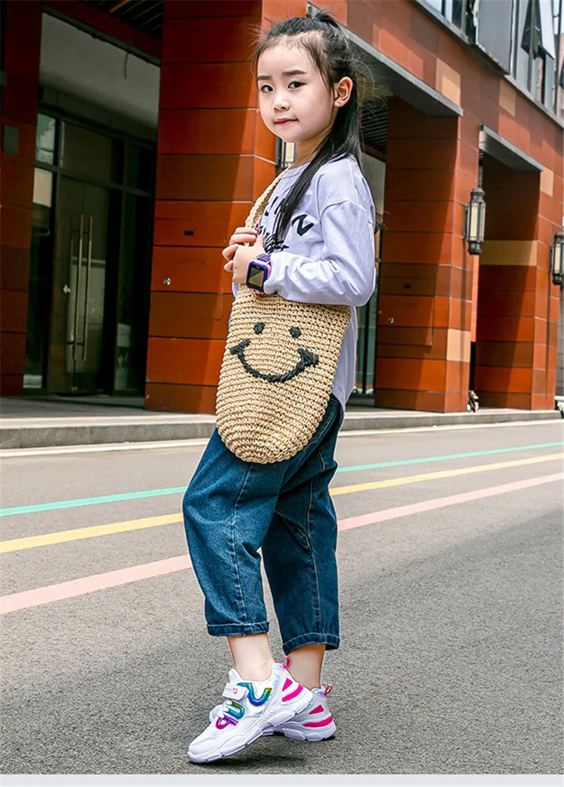 PINSEN 2019 Autumn children's sneakers Girls Shoes Kids Sport Shoes Shining Fashion Casual Child Shoes For Girl chaussure enfant (18)