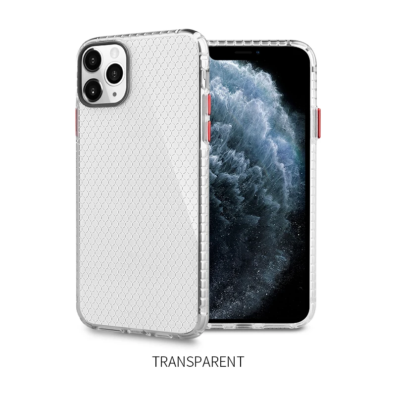 Transparent ТПУ Высокое разрешение соты пространство мобильный чехол для телефона для iphone 11 Pro Max для iphone Xs Max Xr X 8 7 6s 6 Plus чехол - Цвет: Transparent