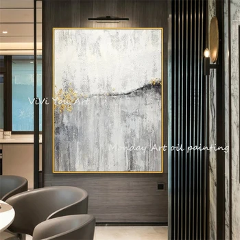 

Nordic style Hand painted Abstract Oil Painting On Canvas modren landscape painting Wall Art Picture for Living Room home Decor