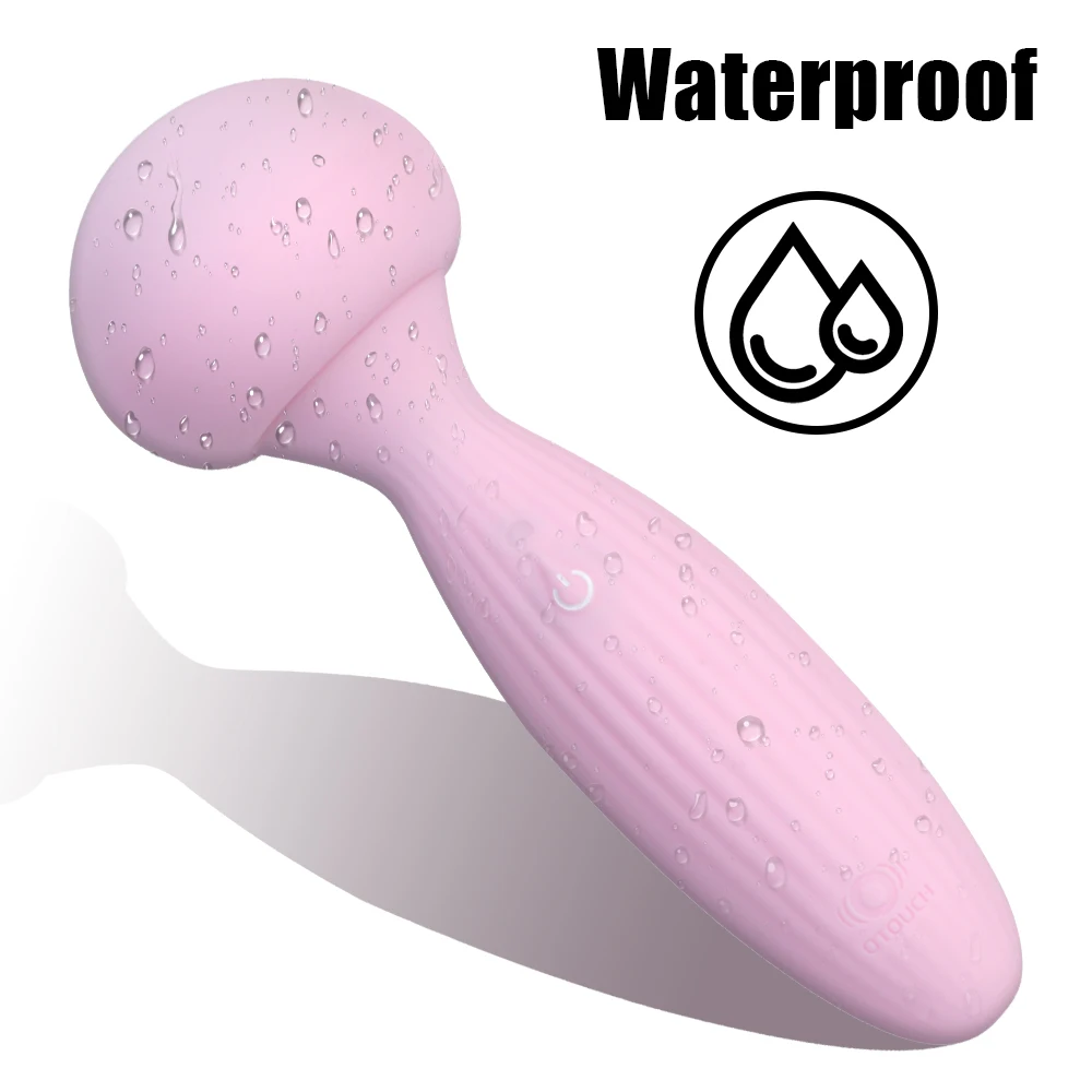 Vibratore a fungo AV con bastoncino per massaggio, stimolatore del clitoride, massaggiatore, vibratore per punto G a 7 frequenze, giocattolo sessuale r_voghion.com